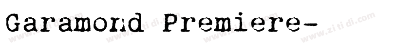 Garamond Premiere字体转换 Garamond Premiere字体转换